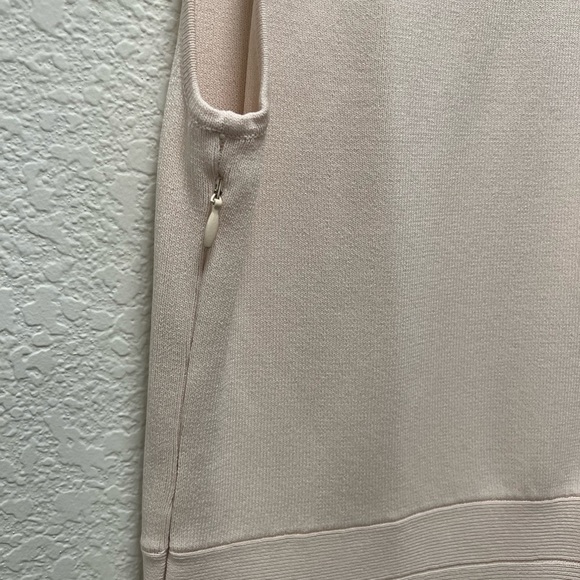 Ann Taylor Petite Cream Peplum Dress XS - Picture 3 of 3